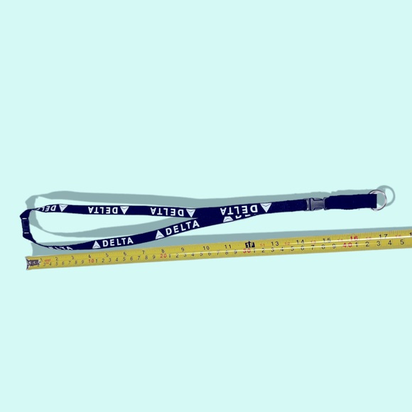 Delta Air Lines Official Black Lanyard Strap For ID & Keys New - Picture 13 of 16